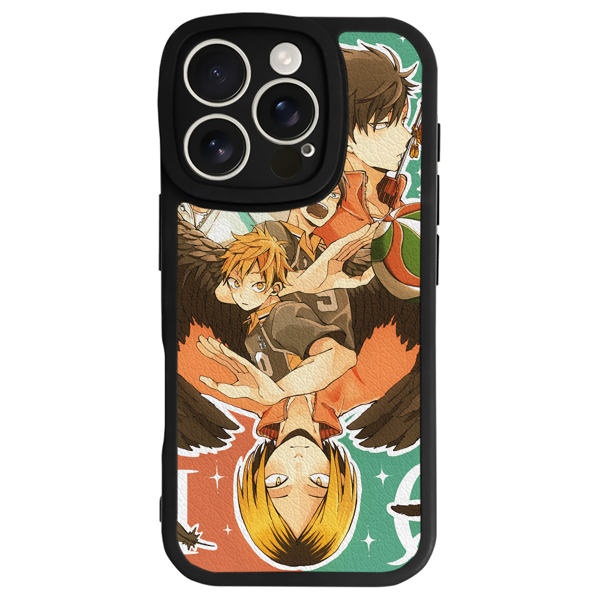 （画像用） ハイキュー!! Haikyu!! 【iPhone 16シリーズ対応】シリコンスマホケース（レザー調） 材質：シリコン